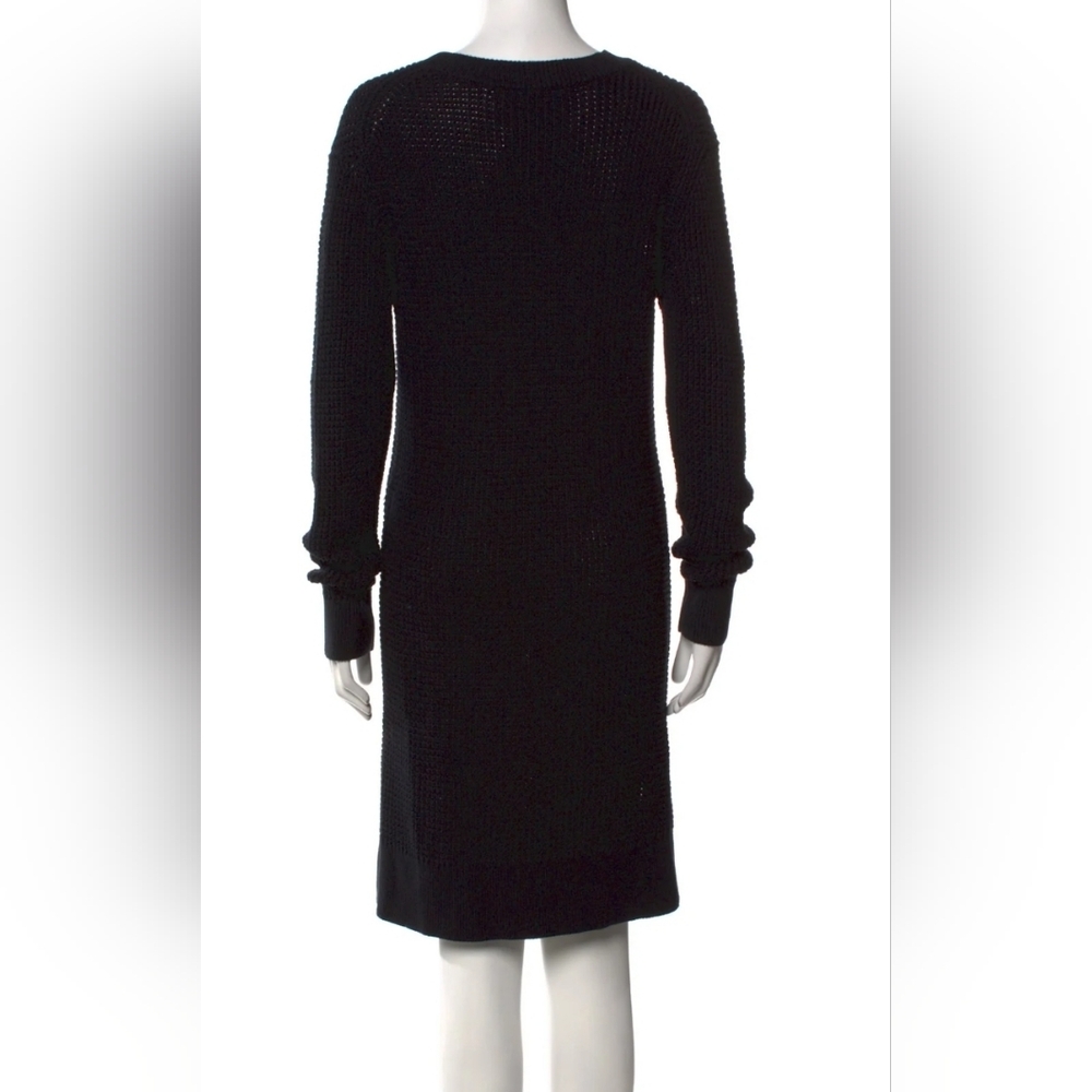 Sale❗️Marc Jacobs Elegant Black Long Sleeve Knit Sweater Dress. M - Picture 3 of 5